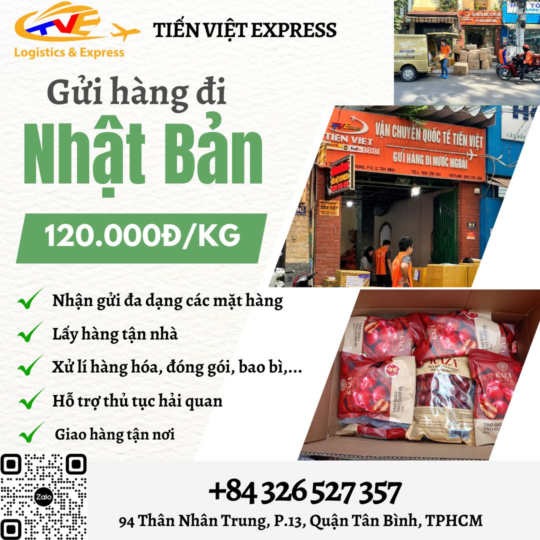 Gửi hàng đi Nhật Bản  - Tiến Việt Express